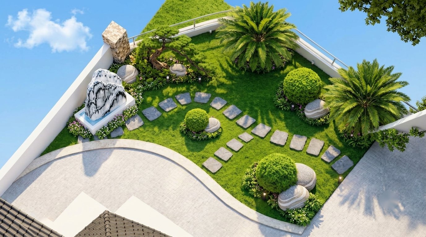Sân vườn tiểu cảnh